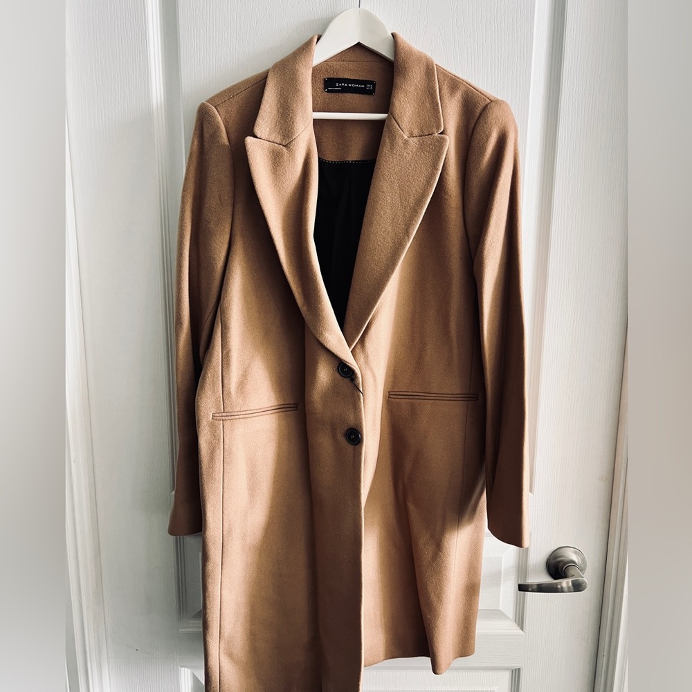 Zara Women's Camel Trench Coat
